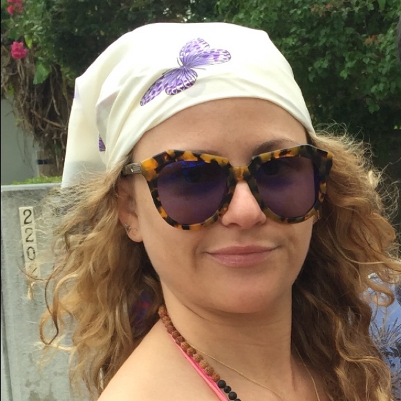 HANAE MORI silk butterfly scarf/head band - Picture 2 of 8